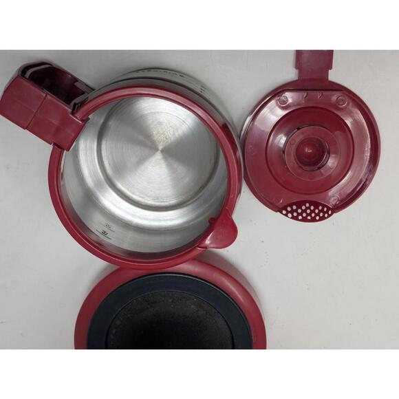 Cuisinart DCC-450BK Red 4 Cup Coffee Maker Stainless Steel Carafe Filter - Picture 7 of 12